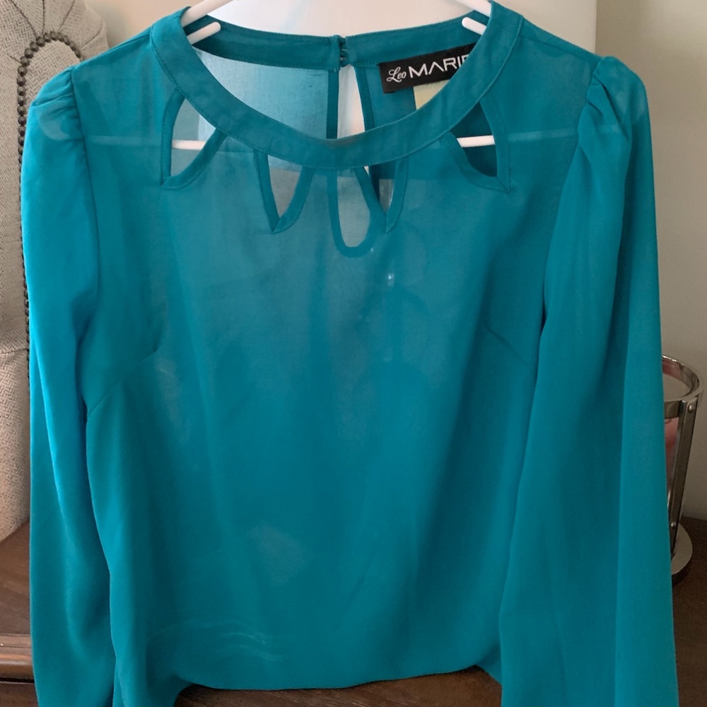 Teal Blouse - image 1